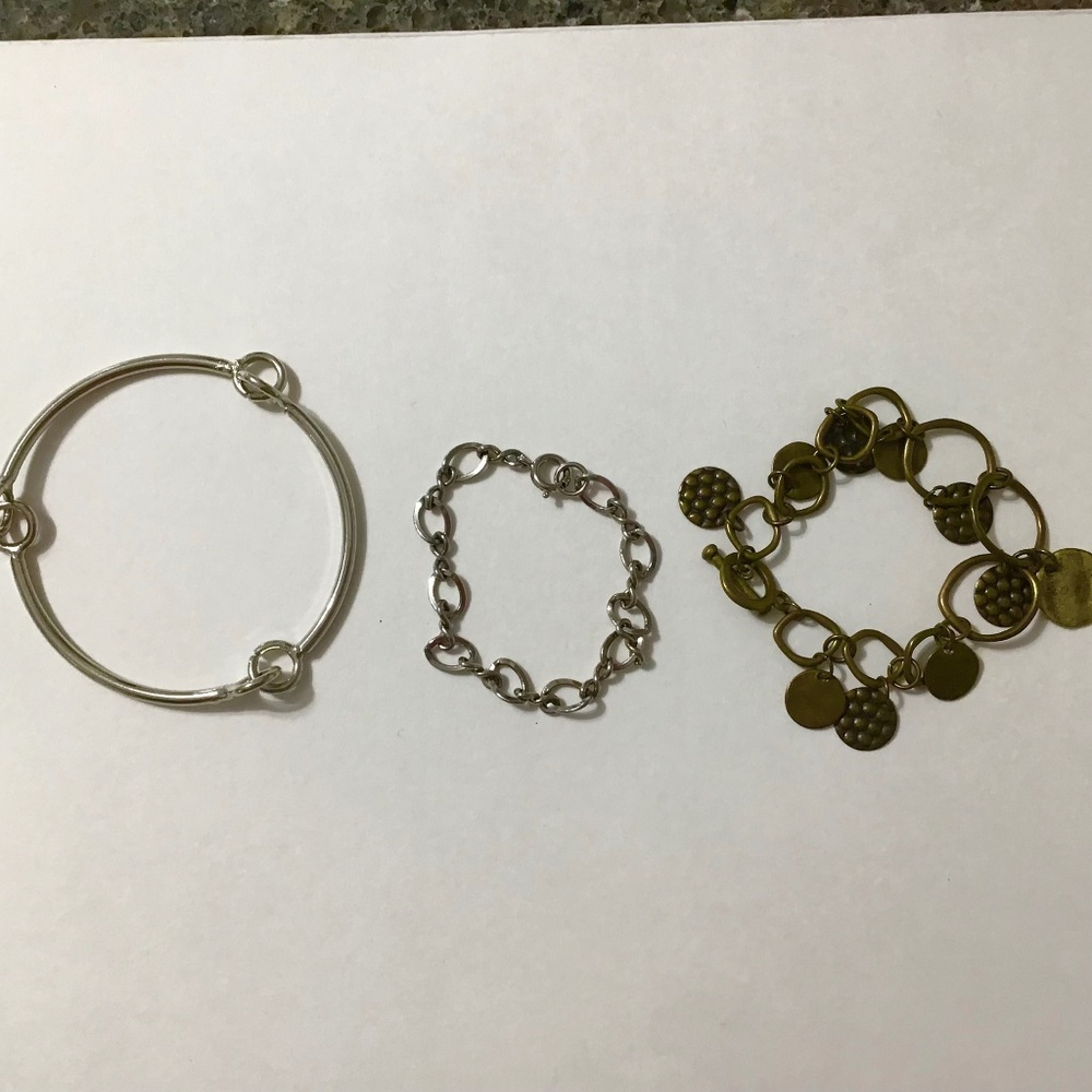 3 Different Metal Bracelets
